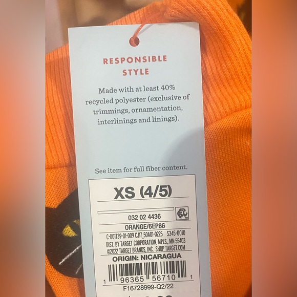 Kids Orange & Black Halloween Jackets by Cat & Jack from Target. - Picture 4 of 7